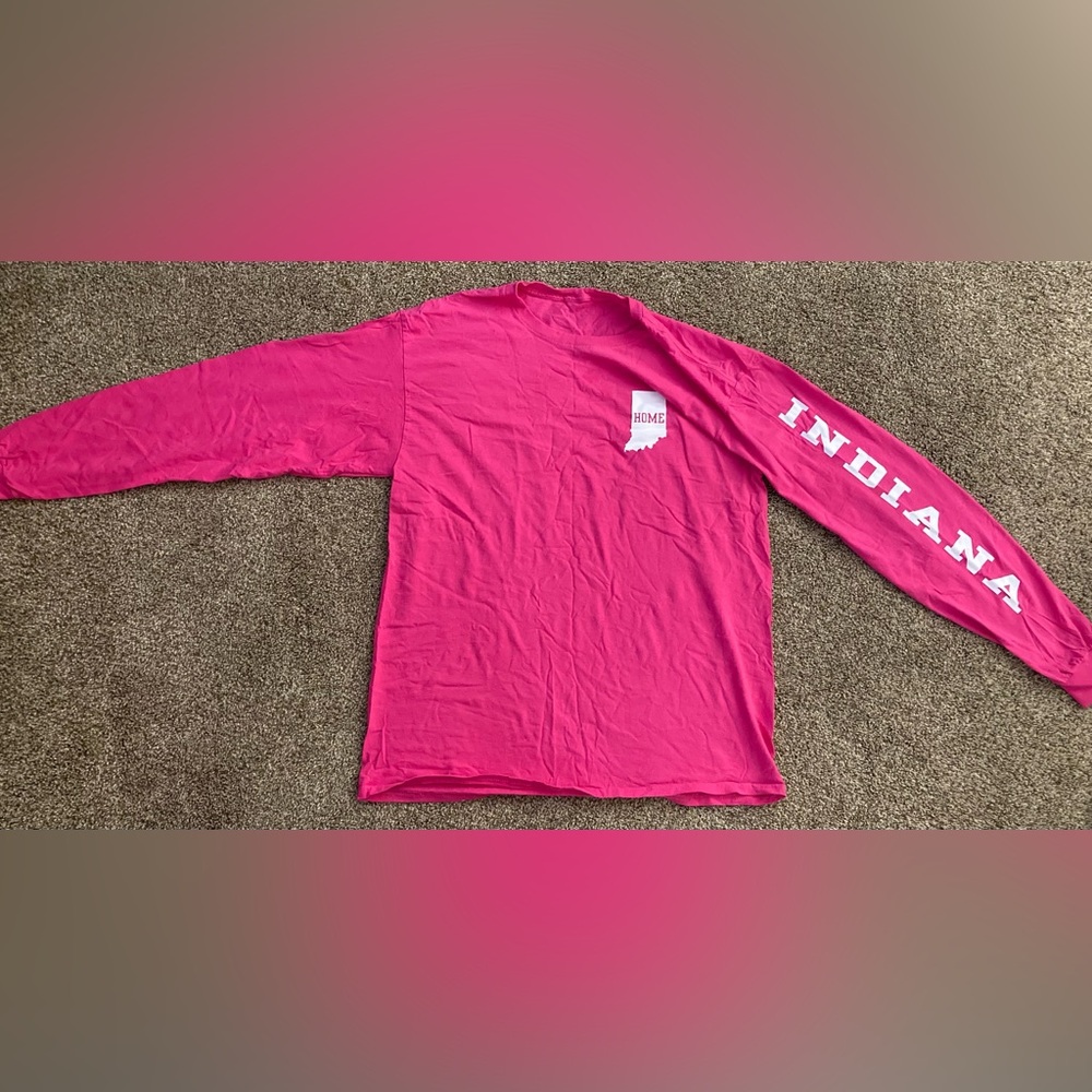 Pink Indiana long sleeve tshirt. Size XL